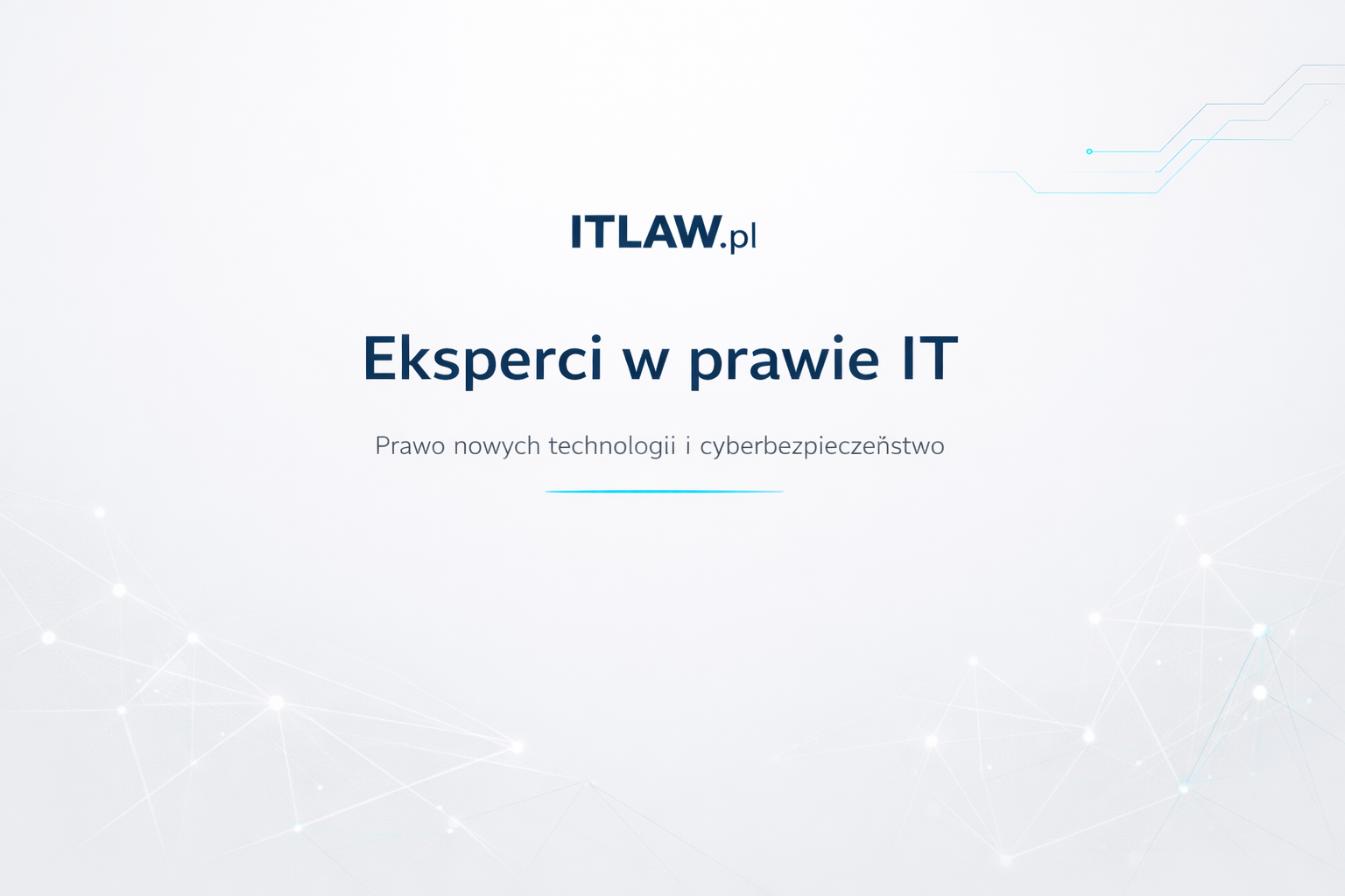 ITLAW.pl — Strona startowa